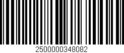 Código de barras (EAN, GTIN, SKU, ISBN): '2500000348082'