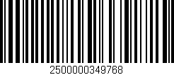 Código de barras (EAN, GTIN, SKU, ISBN): '2500000349768'