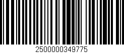 Código de barras (EAN, GTIN, SKU, ISBN): '2500000349775'