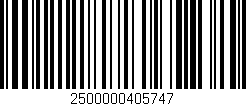 Código de barras (EAN, GTIN, SKU, ISBN): '2500000405747'