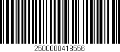 Código de barras (EAN, GTIN, SKU, ISBN): '2500000418556'