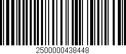 Código de barras (EAN, GTIN, SKU, ISBN): '2500000438448'