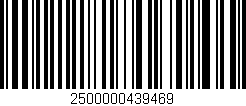 Código de barras (EAN, GTIN, SKU, ISBN): '2500000439469'