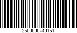 Código de barras (EAN, GTIN, SKU, ISBN): '2500000440151'
