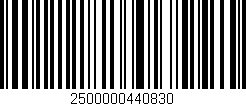 Código de barras (EAN, GTIN, SKU, ISBN): '2500000440830'