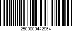 Código de barras (EAN, GTIN, SKU, ISBN): '2500000442964'