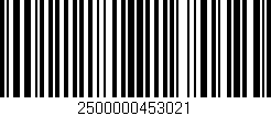 Código de barras (EAN, GTIN, SKU, ISBN): '2500000453021'