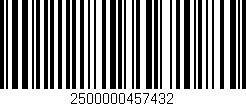 Código de barras (EAN, GTIN, SKU, ISBN): '2500000457432'