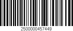 Código de barras (EAN, GTIN, SKU, ISBN): '2500000457449'
