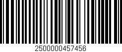 Código de barras (EAN, GTIN, SKU, ISBN): '2500000457456'