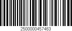 Código de barras (EAN, GTIN, SKU, ISBN): '2500000457463'