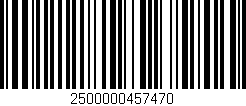 Código de barras (EAN, GTIN, SKU, ISBN): '2500000457470'