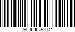 Código de barras (EAN, GTIN, SKU, ISBN): '2500000458941'
