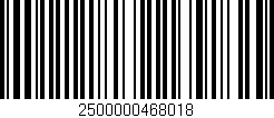 Código de barras (EAN, GTIN, SKU, ISBN): '2500000468018'