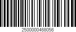 Código de barras (EAN, GTIN, SKU, ISBN): '2500000468056'