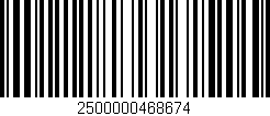 Código de barras (EAN, GTIN, SKU, ISBN): '2500000468674'