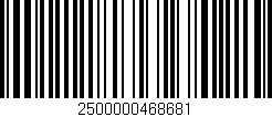 Código de barras (EAN, GTIN, SKU, ISBN): '2500000468681'