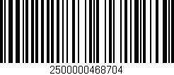 Código de barras (EAN, GTIN, SKU, ISBN): '2500000468704'