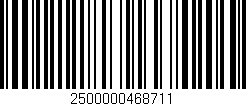 Código de barras (EAN, GTIN, SKU, ISBN): '2500000468711'