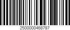 Código de barras (EAN, GTIN, SKU, ISBN): '2500000468797'