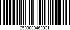 Código de barras (EAN, GTIN, SKU, ISBN): '2500000469831'