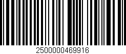 Código de barras (EAN, GTIN, SKU, ISBN): '2500000469916'