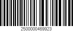 Código de barras (EAN, GTIN, SKU, ISBN): '2500000469923'