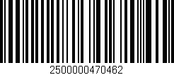 Código de barras (EAN, GTIN, SKU, ISBN): '2500000470462'