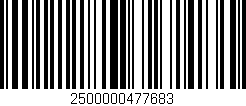 Código de barras (EAN, GTIN, SKU, ISBN): '2500000477683'