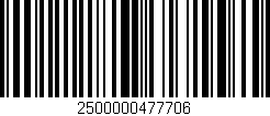 Código de barras (EAN, GTIN, SKU, ISBN): '2500000477706'