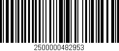 Código de barras (EAN, GTIN, SKU, ISBN): '2500000482953'