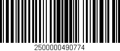 Código de barras (EAN, GTIN, SKU, ISBN): '2500000490774'