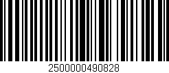 Código de barras (EAN, GTIN, SKU, ISBN): '2500000490828'