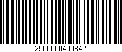 Código de barras (EAN, GTIN, SKU, ISBN): '2500000490842'