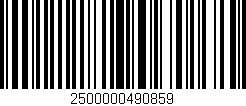 Código de barras (EAN, GTIN, SKU, ISBN): '2500000490859'