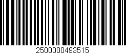 Código de barras (EAN, GTIN, SKU, ISBN): '2500000493515'