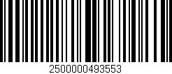 Código de barras (EAN, GTIN, SKU, ISBN): '2500000493553'