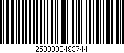 Código de barras (EAN, GTIN, SKU, ISBN): '2500000493744'
