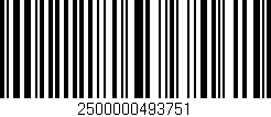 Código de barras (EAN, GTIN, SKU, ISBN): '2500000493751'