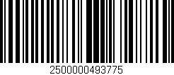 Código de barras (EAN, GTIN, SKU, ISBN): '2500000493775'