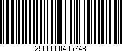 Código de barras (EAN, GTIN, SKU, ISBN): '2500000495748'