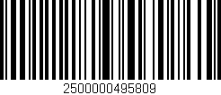 Código de barras (EAN, GTIN, SKU, ISBN): '2500000495809'