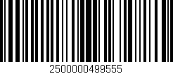 Código de barras (EAN, GTIN, SKU, ISBN): '2500000499555'