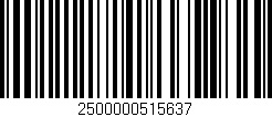 Código de barras (EAN, GTIN, SKU, ISBN): '2500000515637'