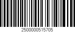 Código de barras (EAN, GTIN, SKU, ISBN): '2500000515705'