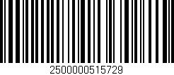 Código de barras (EAN, GTIN, SKU, ISBN): '2500000515729'