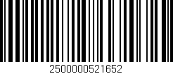 Código de barras (EAN, GTIN, SKU, ISBN): '2500000521652'