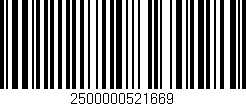 Código de barras (EAN, GTIN, SKU, ISBN): '2500000521669'