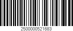 Código de barras (EAN, GTIN, SKU, ISBN): '2500000521683'