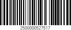 Código de barras (EAN, GTIN, SKU, ISBN): '2500000527517'